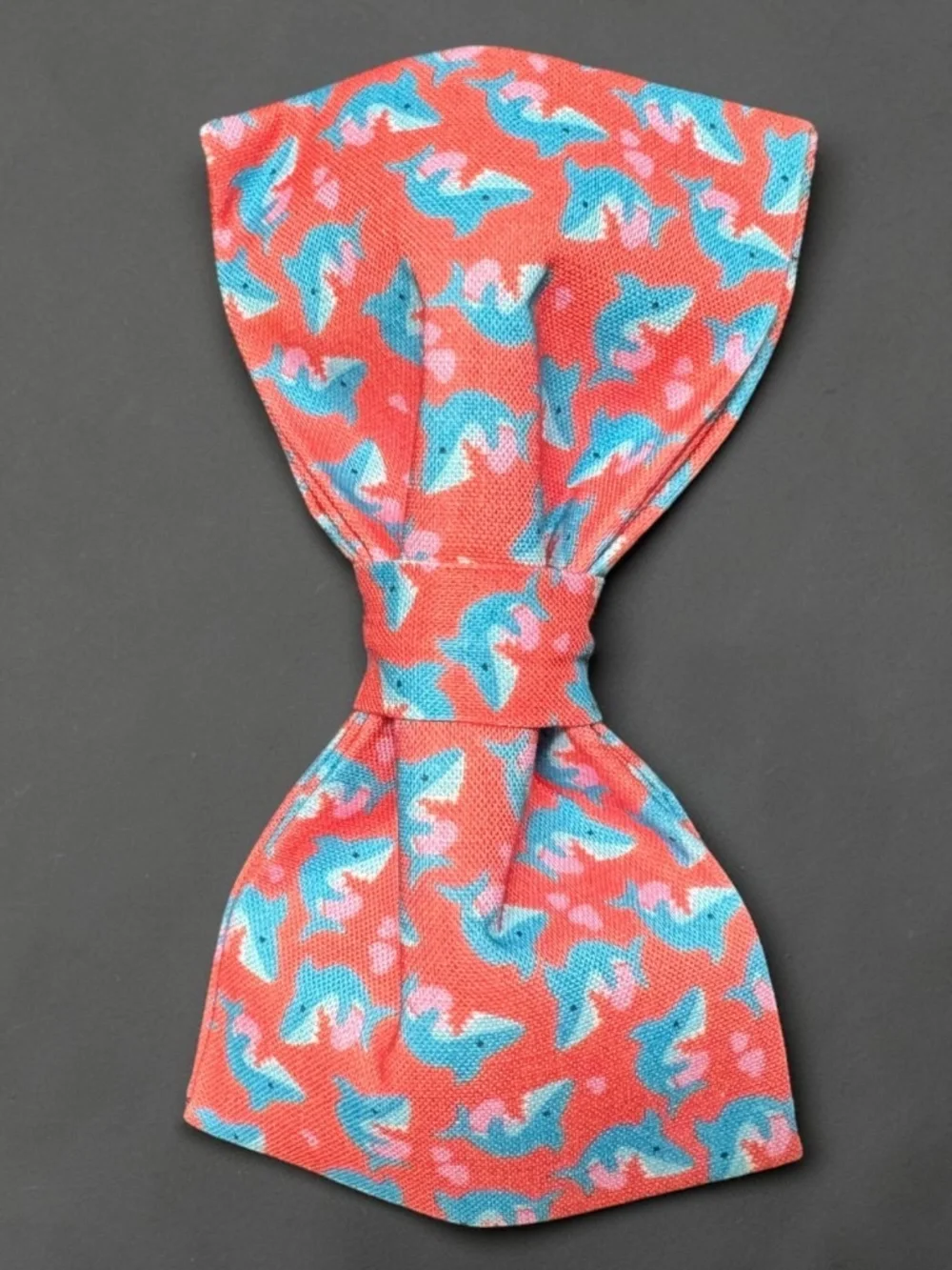 Shark Print Dog Collar & Bow Tie Set Large NWT